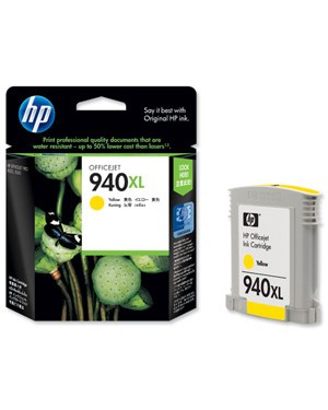 C4909A - HP - Cartucho de tinta 940XL amarelo OfficeJet Pro 8000 8500 8500A.