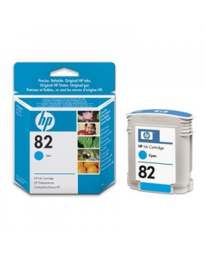 C4911A - HP - Cartucho de tinta 82 ciano Designjet 800/800PS Copier CC800PS 815 MFP 820 500/500 Pl