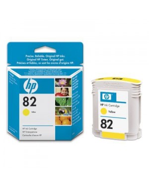 C4913A - HP - Cartucho de tinta 82 amarelo Designjet 800/800PS Copier CC800PS 815 MFP 820 500/500 Pl