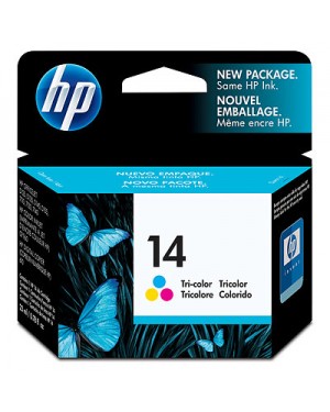 C5010D - HP - Cartucho de tinta 14 ciano magenta amarelo Digital Copier/Printer 610 OfficeJet D125 D135 D145 D155
