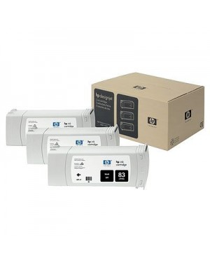 C5072A - HP - Cartucho de tinta preto Designjet 5500 UV 5500ps 5000 5000ps