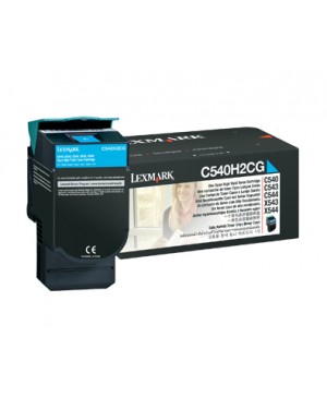 C540H2CG - Lexmark - Toner ciano X544dn X544dtn X544n X543dn X544dw X546dtn X548dte X548de C5