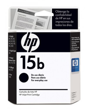 C6615UL - HP - Cartucho de tinta 15b preto