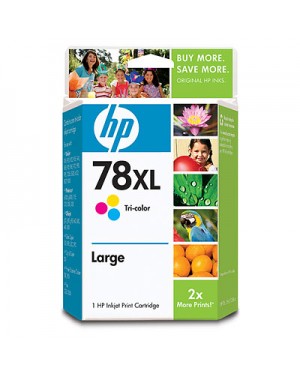 C6654FN - HP - Cartucho de tinta 78XL ciano magenta amarelo