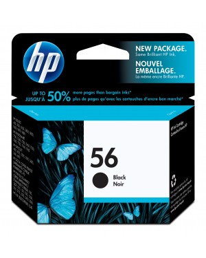 C6656AL - HP - Cartucho de tinta 56 preto