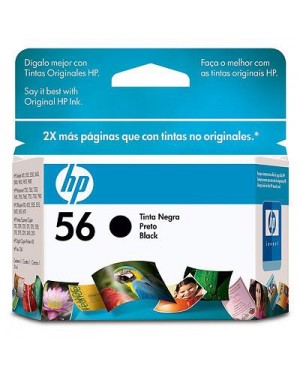 C6656ALP - HP - Cartucho de tinta 56 preto