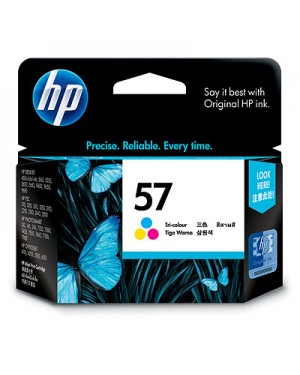 C6657AA - HP - Cartucho de tinta 57 ciano magenta amarelo Deskjet 5550