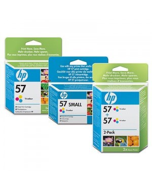 C6657AB - HP - Cartucho de tinta ciano magenta amarelo