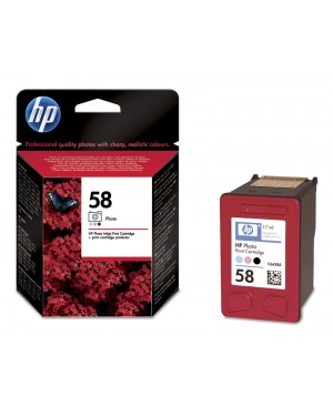 C6658AE#301 - HP - Cartucho de tinta preto, ciano, magenta ml
