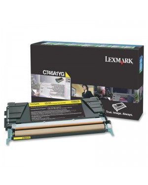 C746A1YG - Lexmark - Toner amarelo C746 C748