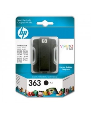 C8721E - HP - Cartucho de tinta 363 preto