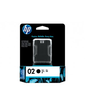 C8721WA - HP - Cartucho de tinta 02 preto