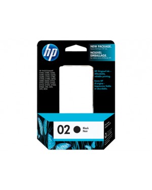 C8721WC - HP - Cartucho de tinta 02 preto