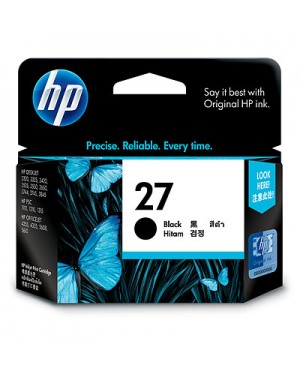 C8727AA - HP - Cartucho de tinta 27 preto