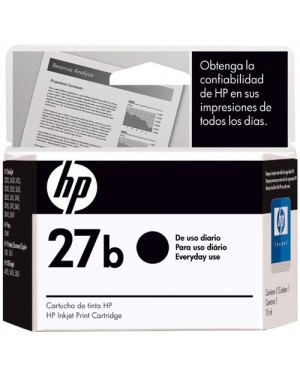 C8727BL - HP - Cartucho de tinta 27b preto