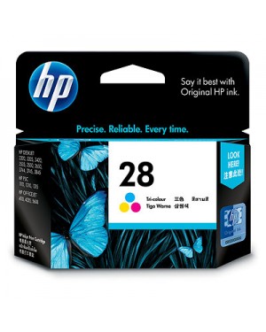 C8728AA - HP - Cartucho de tinta 28 ciano magenta amarelo