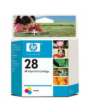 C8728AC - HP - Cartucho de tinta 28 ciano magenta amarelo