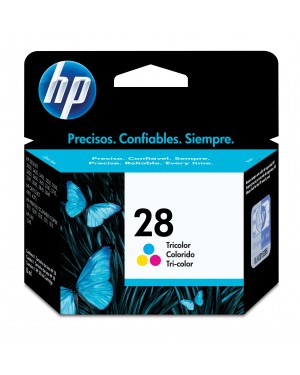 C8728AL - HP - Cartucho de tinta 28 ciano magenta amarelo Deskjet 5550