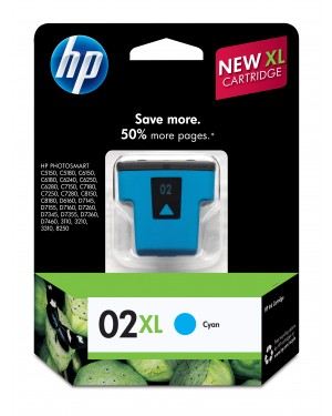 C8730WN - HP - Cartucho de tinta 02XL ciano Photosmart D7360