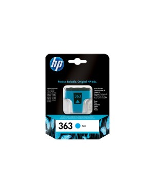 C8771EE - HP - Cartucho de tinta 363 ciano Photosmart 3110 3210 3310 D6160 D7160 D7260 D7360 D7460 C