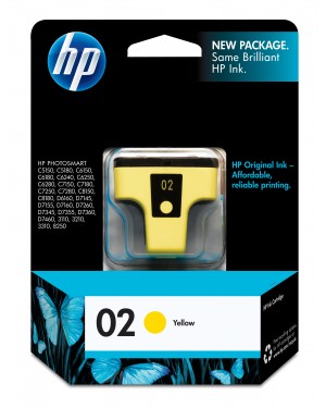 C8773WN - HP - Cartucho de tinta 02 amarelo Photosmart D7360