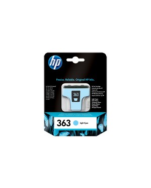 C8774EE - HP - Cartucho de tinta 363 ciano claro Photosmart 3110 3210 3310 D6160 D7160 D7260 D7360 D7460 C