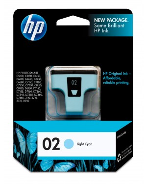 C8774WN - HP - Cartucho de tinta 02 ciano claro