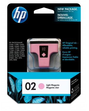 C8775WC - HP - Cartucho de tinta 02 magenta clara