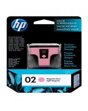 C8775WL - HP - Cartucho de tinta 02 magenta clara