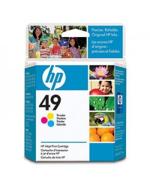C8799FL - HP - Cartucho de tinta 49 ciano magenta amarelo