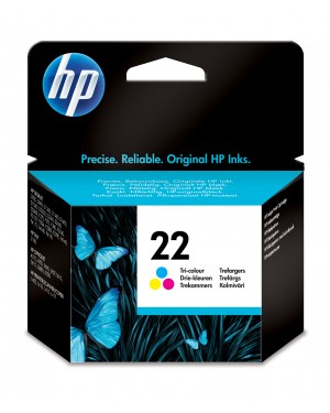 C9352AE - HP - Cartucho de tinta 22 ciano magenta amarelo Deskjet F370 F375 F380 F390 3920 3940 D1360 D1460 D1470 D