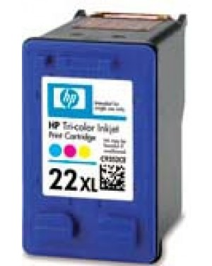 C9352CEBL - HP - Cartucho de tinta 22XL ciano magenta amarelo Deskjet F2280 F2288 F2240 F2210 F2275 F2290 F2276 D1560