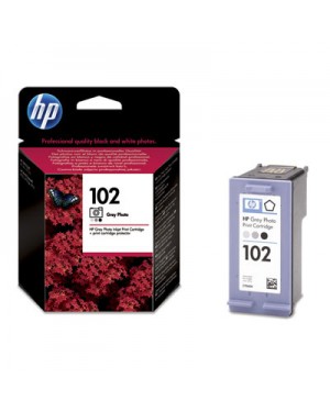 C9360AE - HP - Cartucho de tinta 102 preto cinzento escuro Officejet K7103 Photosmart 8750 8750gp 8753 K7100