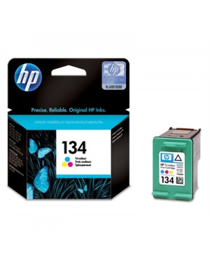 C9363HE - HP - Cartucho de tinta 134 ciano magenta amarelo Deskjet 6540