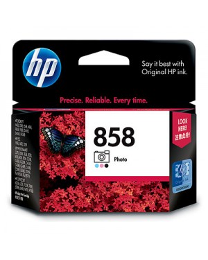 C9369ZZ - HP - Cartucho de tinta 858 foto preto ciano magenta Deskjet