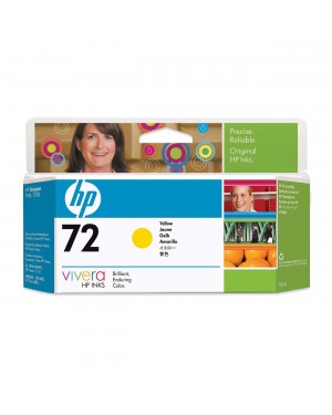 C9373A - HP - Cartucho de tinta 72 amarelo Designjet T610 T620 T770 T1100 T1200 HD T2300 T790 T1300