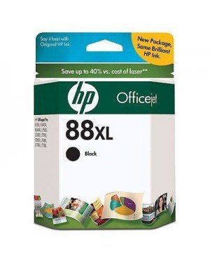 C9396AL - HP - Cartucho de tinta 88XL preto