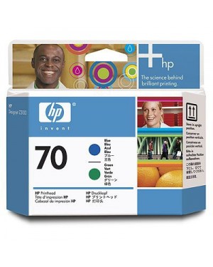 C9408A - HP - Cabeca de impressao azul verde Designjet Z2100 Z3100 Z3200