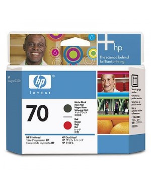 C9409A - HP - Cabeca de impressao preto mate vermelho Designjet Z2100 Z3100 Z3200