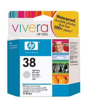 C9414A - HP - Cartucho de tinta 38 cinzento claro Photosmart Pro B9180 B8850