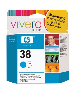 C9415A - HP - Cartucho de tinta 38 ciano Photosmart Pro B9180 B8850