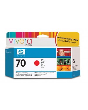 C9456A - HP - Cartucho de tinta 70 vermelho Designjet Z3100