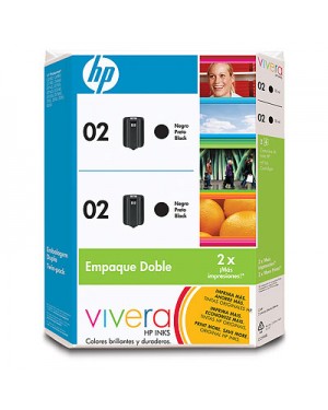 C9500AL - HP - Cartucho de tinta 02 preto