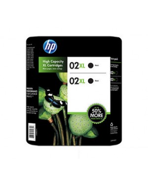 C9501AL - HP - Cartucho de tinta 02XL preto