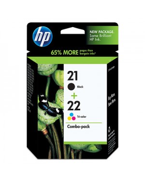 C9509FN - HP - Cartucho de tinta 21/22 preto ciano magenta amarelo PSC 1410