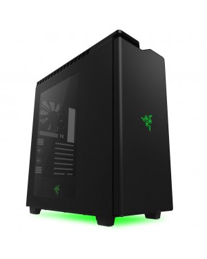 CA-H440W-RA - Outros - Gabinete H440 Razer Edition Preto/Cinza LED Verde Lateral em Acrílico sem Fonte NZXT