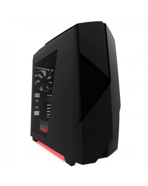 CA-N450W-M1 - Outros - Gabinete NOCTIS 450 Preto/LED Vermelho sem Fonte NZXT