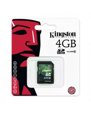 SD10V/4GB - Kingston - Cartão de Memória 4GB Classe 10