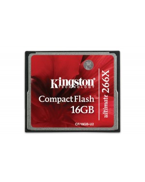 CF/16GB-U2 - Kingston - Cartão de Memória Compact Flash 16GB Ultimate 266X