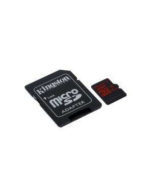 SDCA3/32GB - Kingston - Cartão de Memória Micro SDHC/SDXC 32GB UHS-I Classe 3 U3 + Adaptador SD